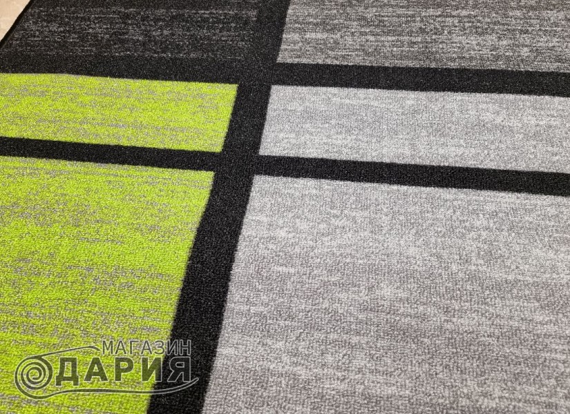 Мокетен килим ERIKA 8010 grey/green